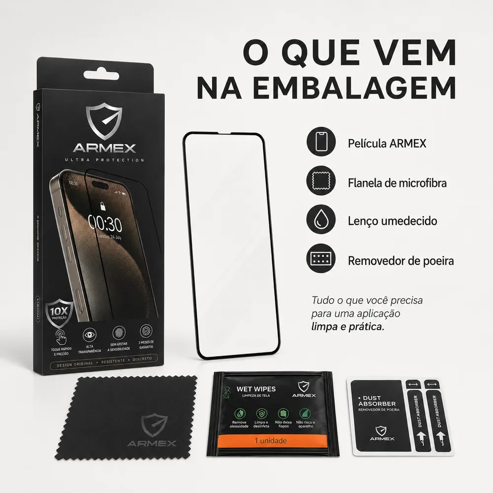 Conteúdo da embalagem ARMEX